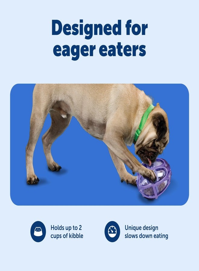 بيت سيف لعبة PetSafe Busy Buddy Kibble Nibble للكلاب - تشجع غريزة التغذية الطبيعية - تصميم حاصل على براءة اختراع لعداد المكافآت - مصدات مطاطية - كرة تغذية بطيئة تفاعلية - بنفسجي - صغير - Image 3